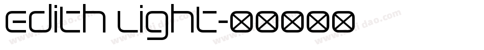 Edith Light字体转换